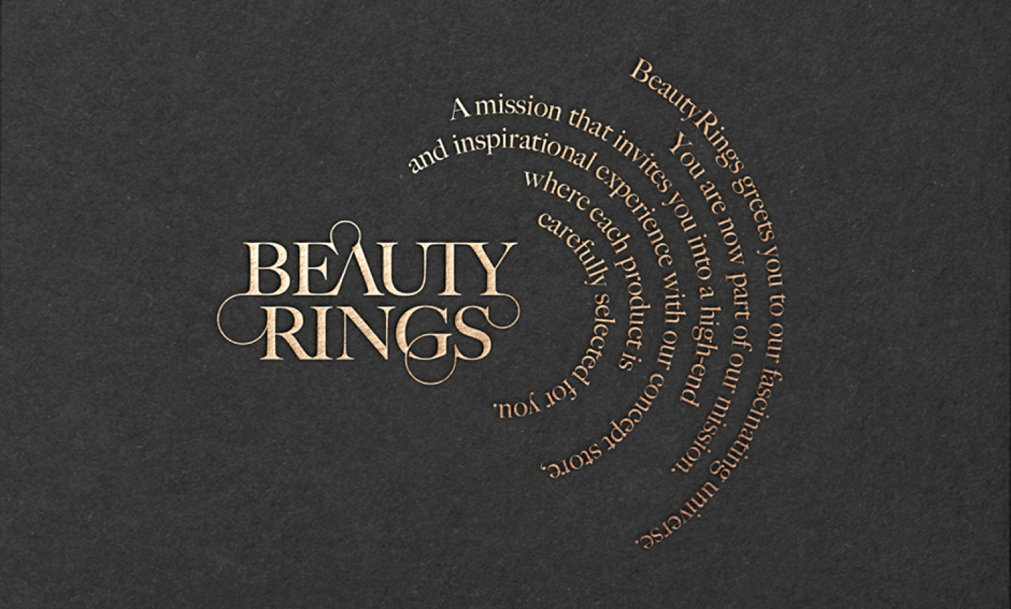 Identidade visual comunicação imagem design logotipo logo marca tipografia texto beauty rings