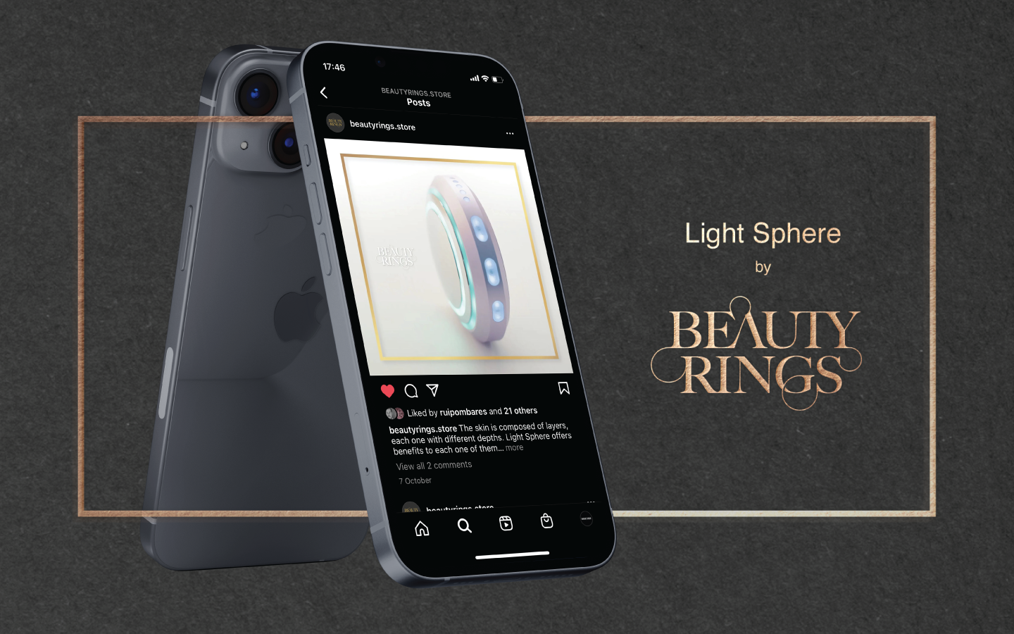 Design de logotipo e identidade visual corporativa e comunicação gráfica da marca Beauty rings