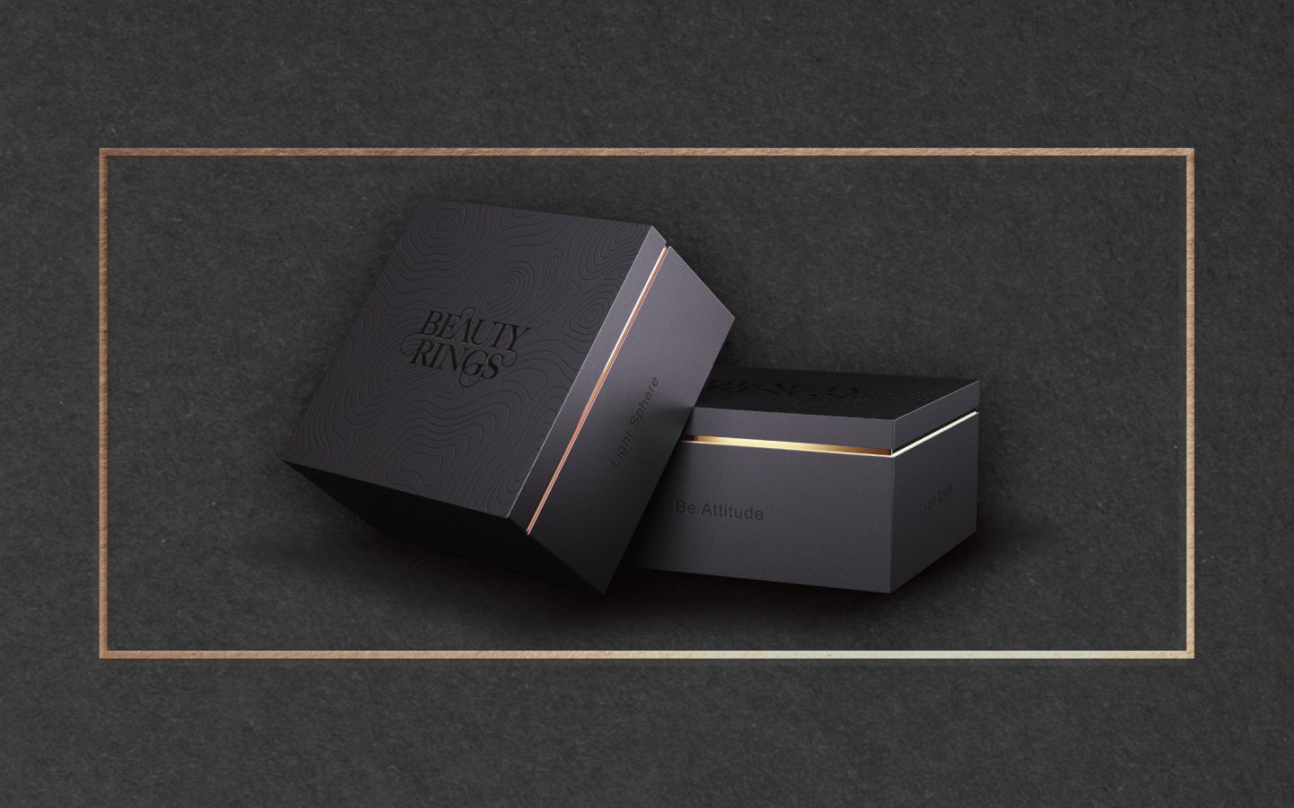 Design de logotipo e identidade visual corporativa e comunicação gráfica da marca Beauty rings